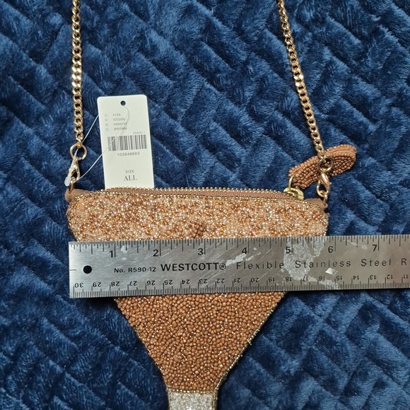 Anthropologie Espresso Martini Beaded Icon Crossbody Bag, New With Tags - Picture 5 of 17